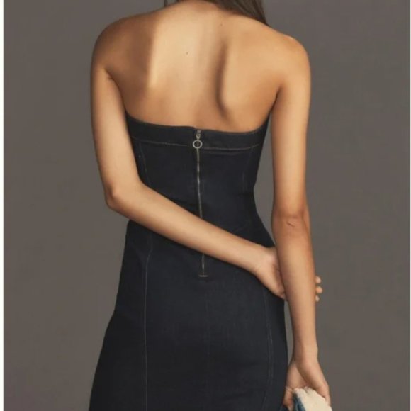 Like New! Anthropologie ❤️Pilcro Strapless Mini Dress - Picture 3 of 8